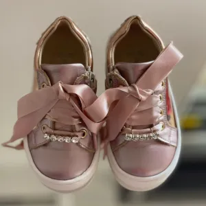 ANDANINES Sneakers rosa e oro con plantare anatomico