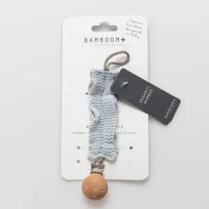BAMBOOM Portaciuccio lavorato a maglia, azzurro