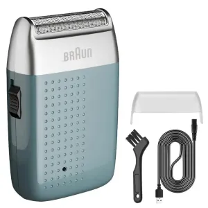 Barbeador Elétrico Profissional Masculino - Aparador Recarregável de Barba e Cabelo