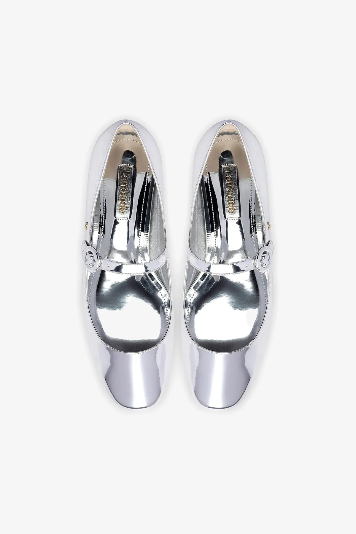 Blair Ballet Flat In Silver Specchio