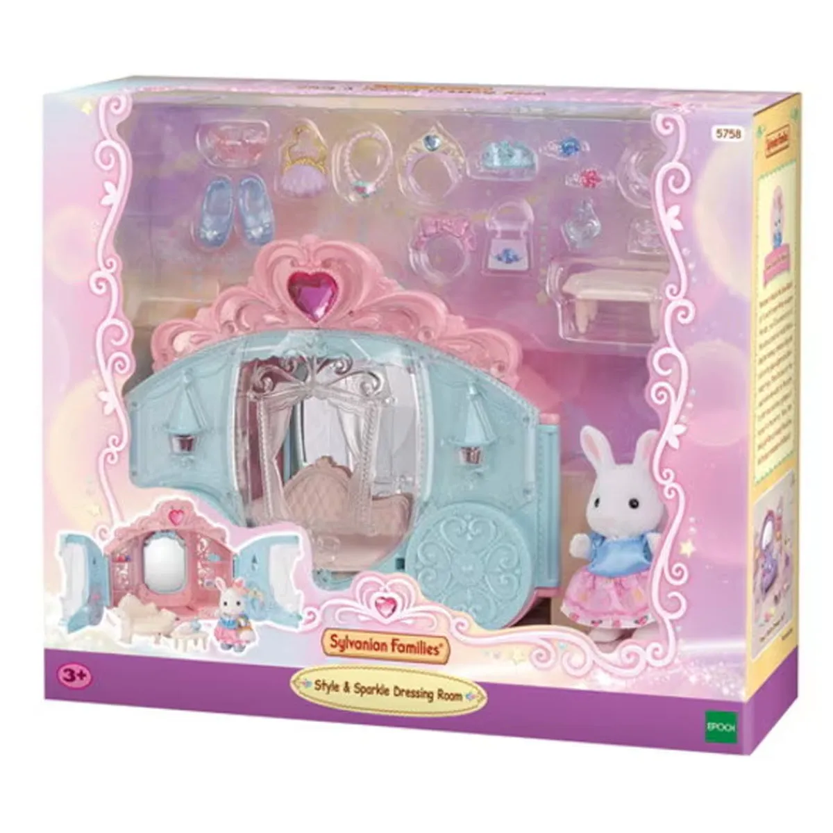 Casa Miniatura Sylvanian Families Vestdor Con Estilo Brillo