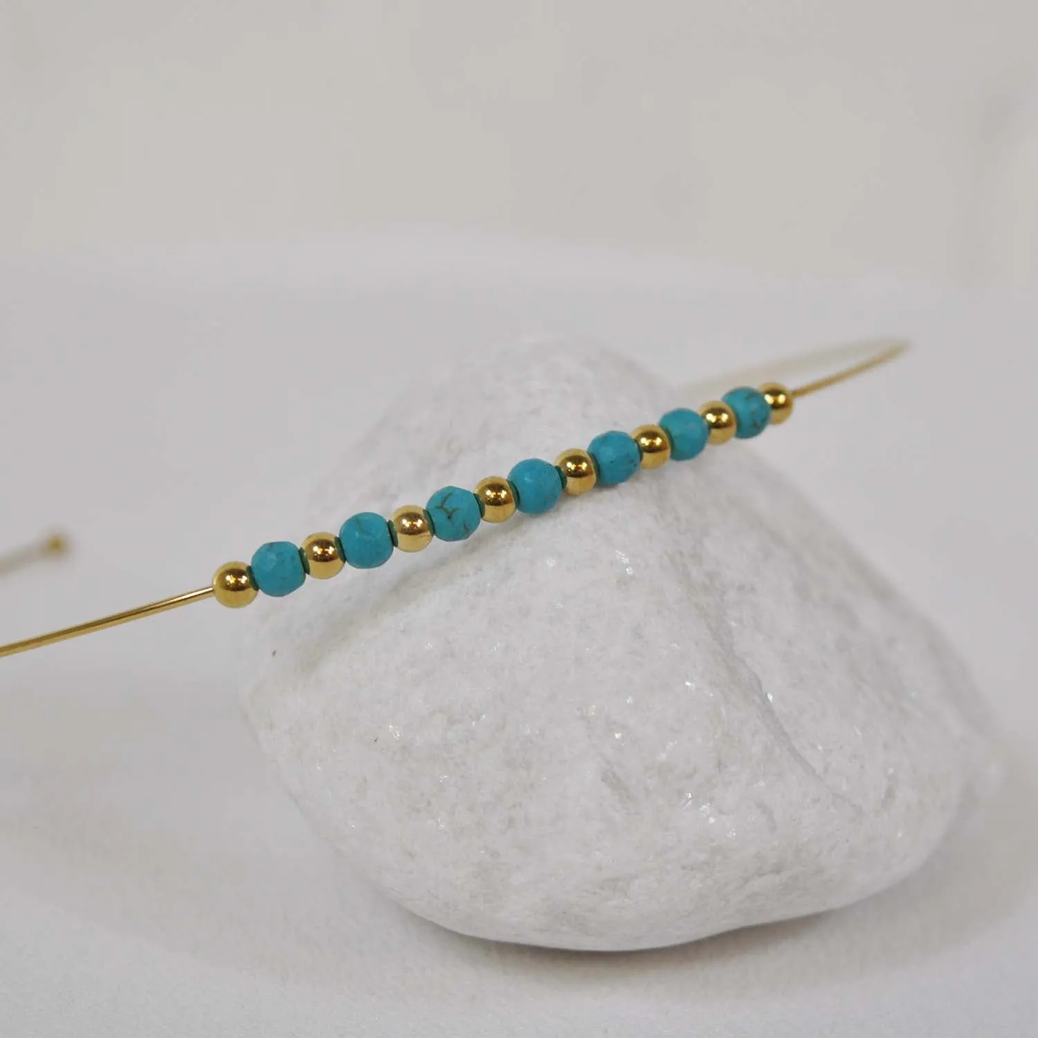 Choker cuentas turquesa