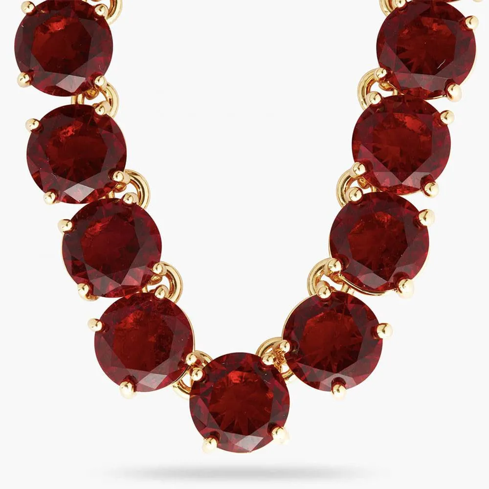 Collana pietre rosse