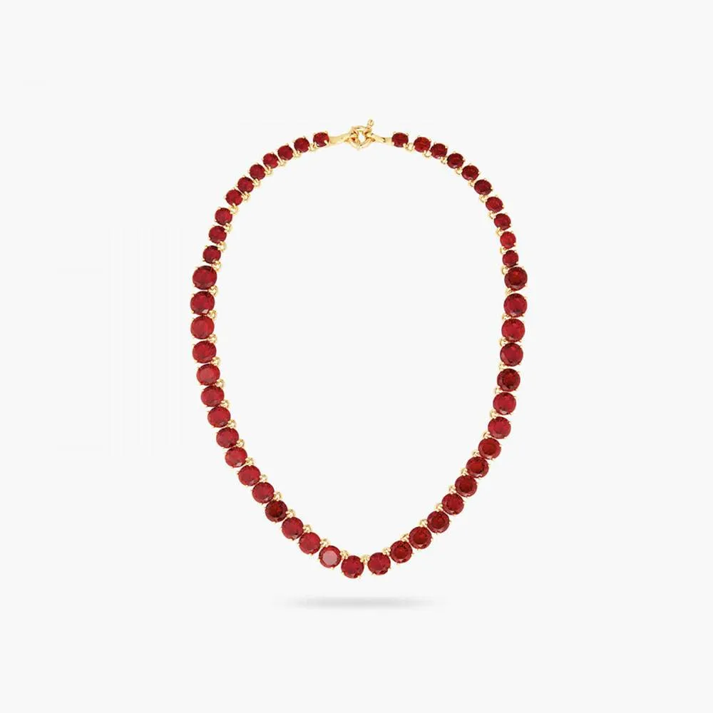 Collana pietre rosse
