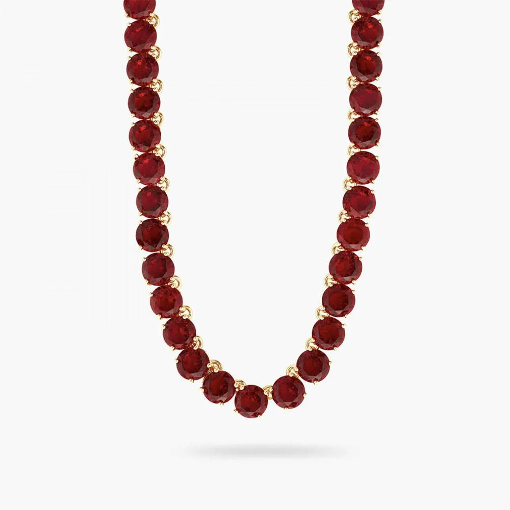 Collana pietre rosse
