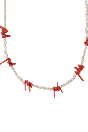 Collar Coral Lolita Pearls