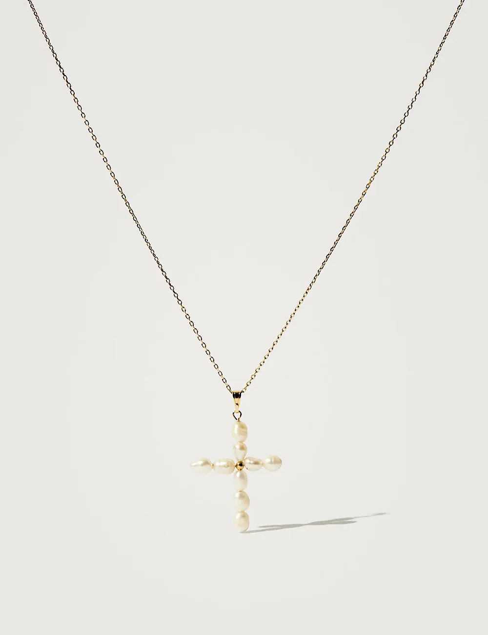 Collar Cruz Perlas