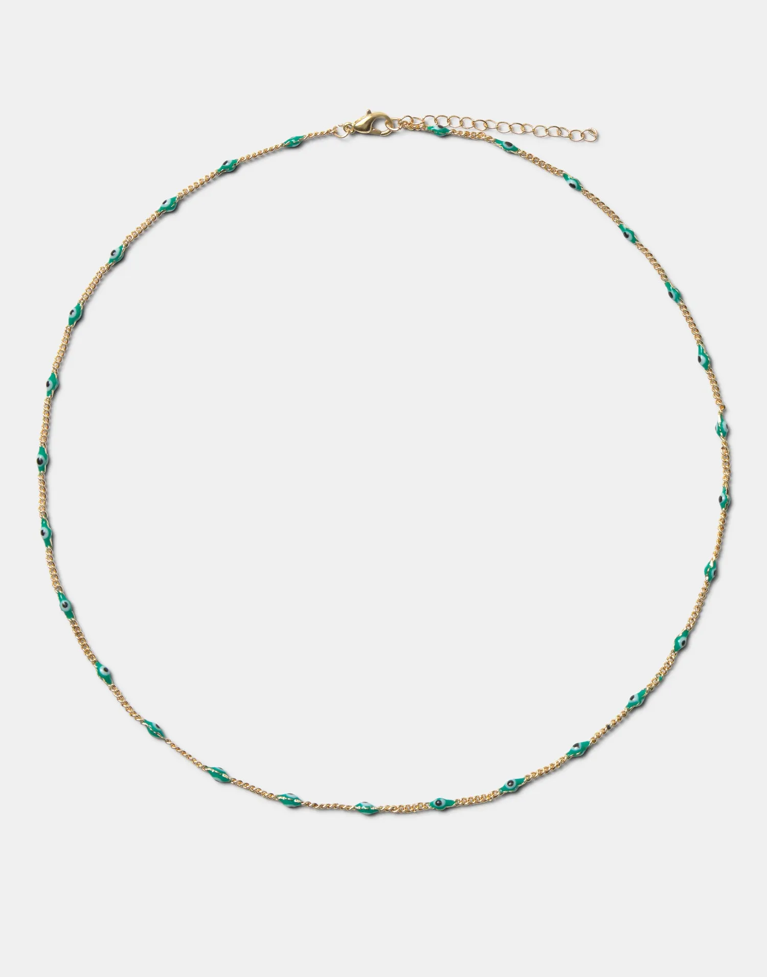 Collar dorado ojo turco