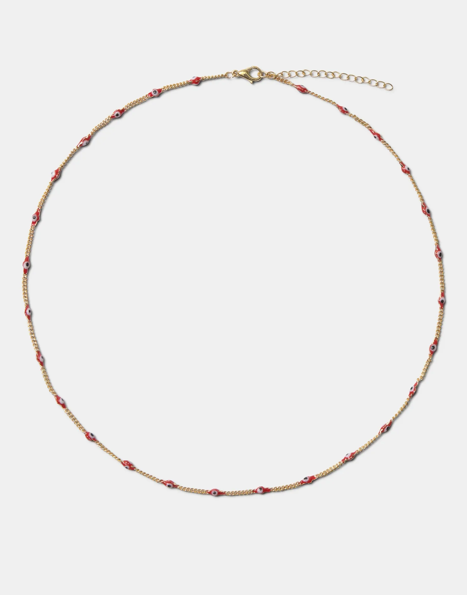 Collar dorado ojo turco