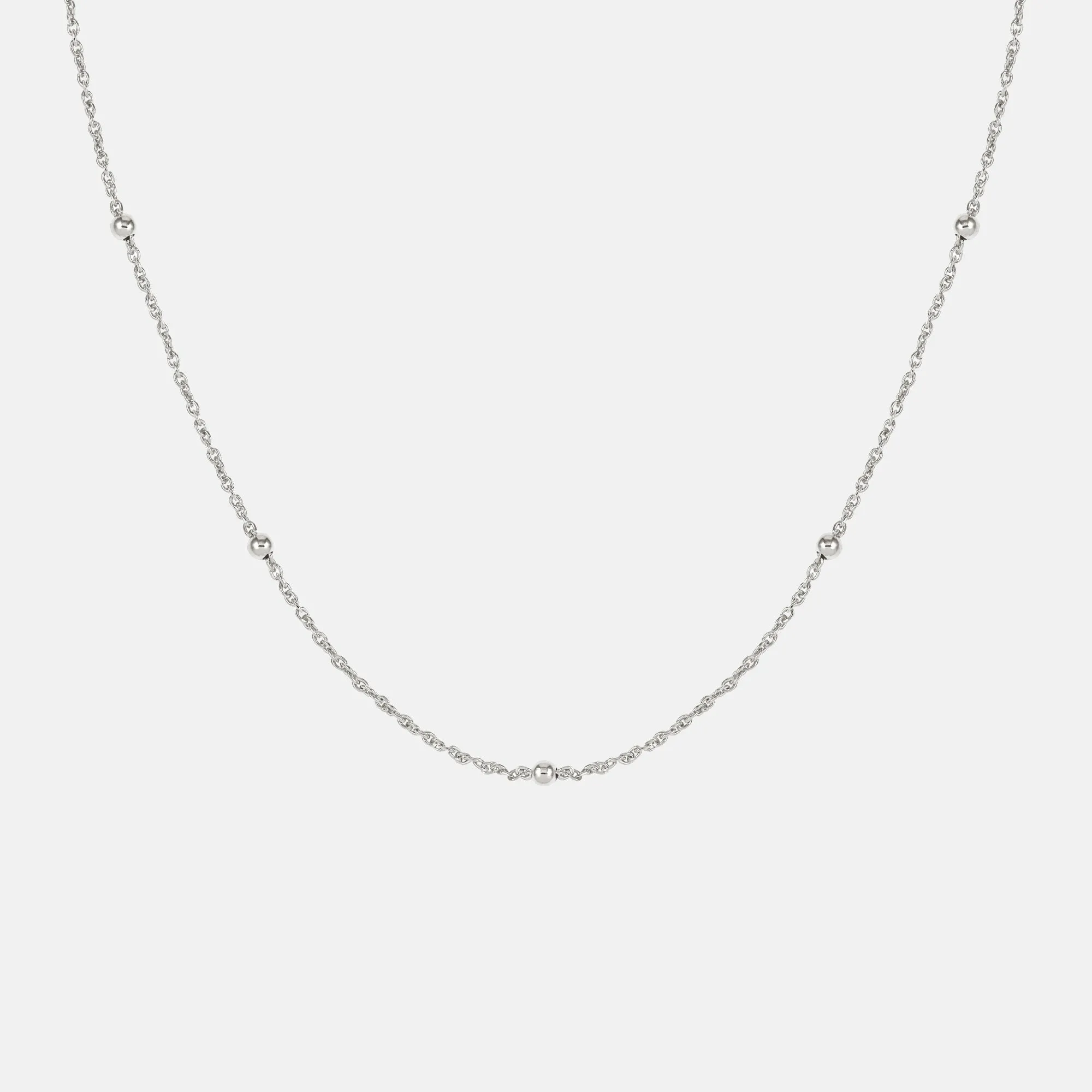 Dots Silver Necklace