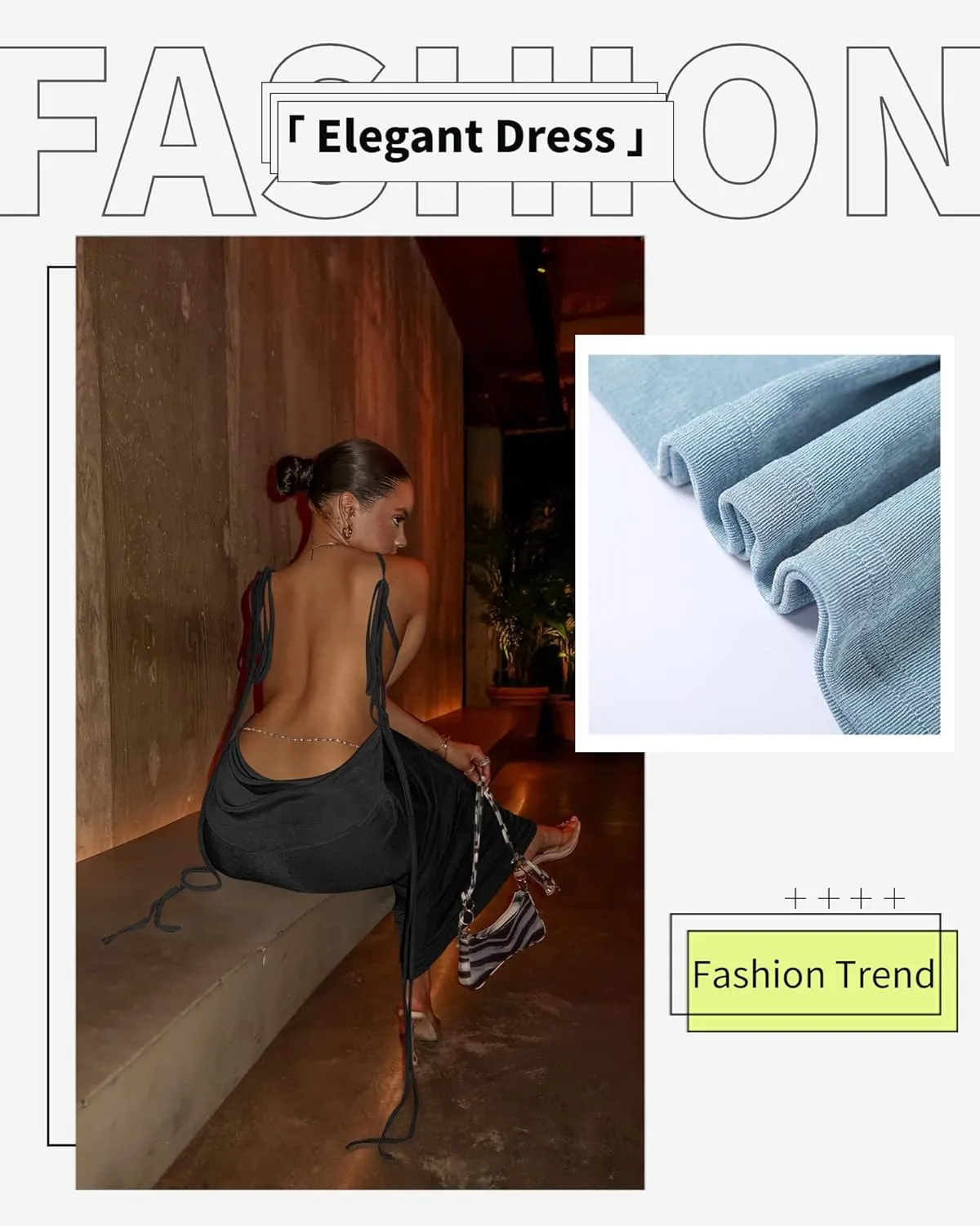 Doweha Women Backless Cowl Neck Cocktail Going Out Dress Halter Slip Long Semi Formal Party 2025 Spring Summer Maxi Dress