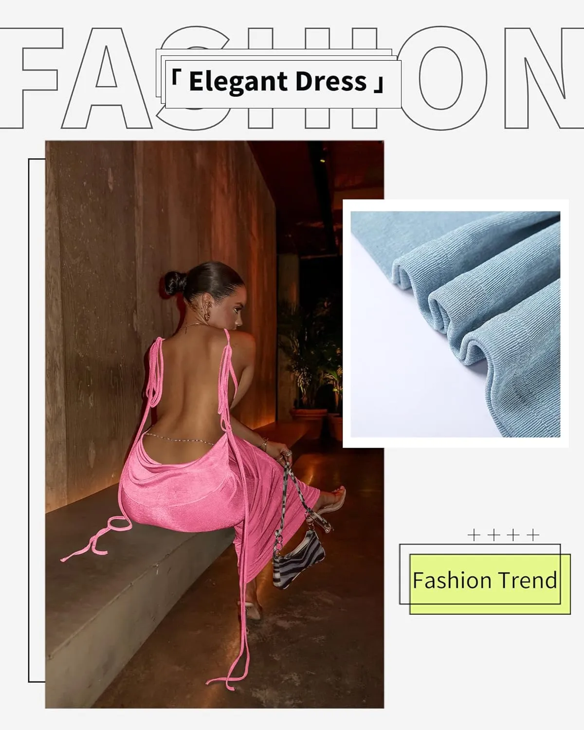 Doweha Women Backless Cowl Neck Cocktail Going Out Dress Halter Slip Long Semi Formal Party 2025 Spring Summer Maxi Dress