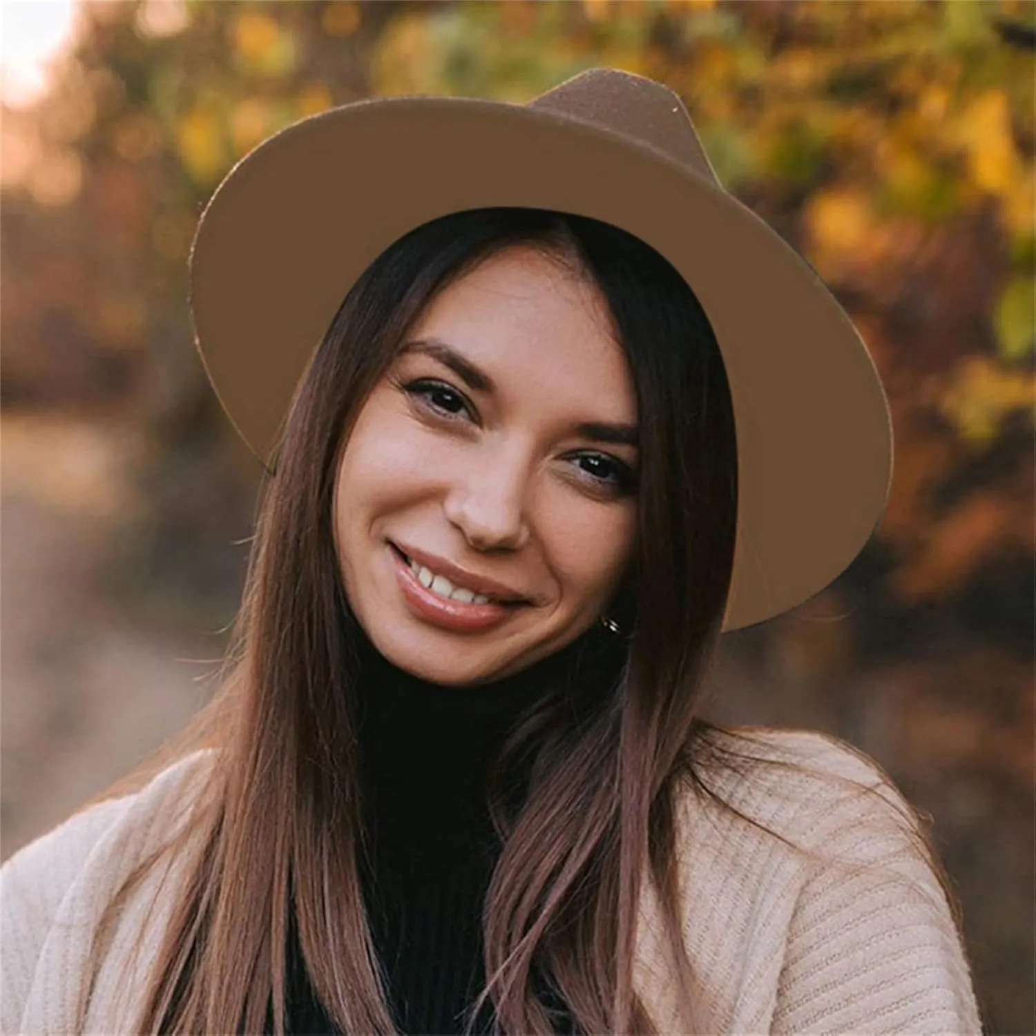 Fedora Hats for Mens Womens Fedora Hats Two Tone Wide Brim Fedora Hats Rancher Hat Fedora Sun Hats