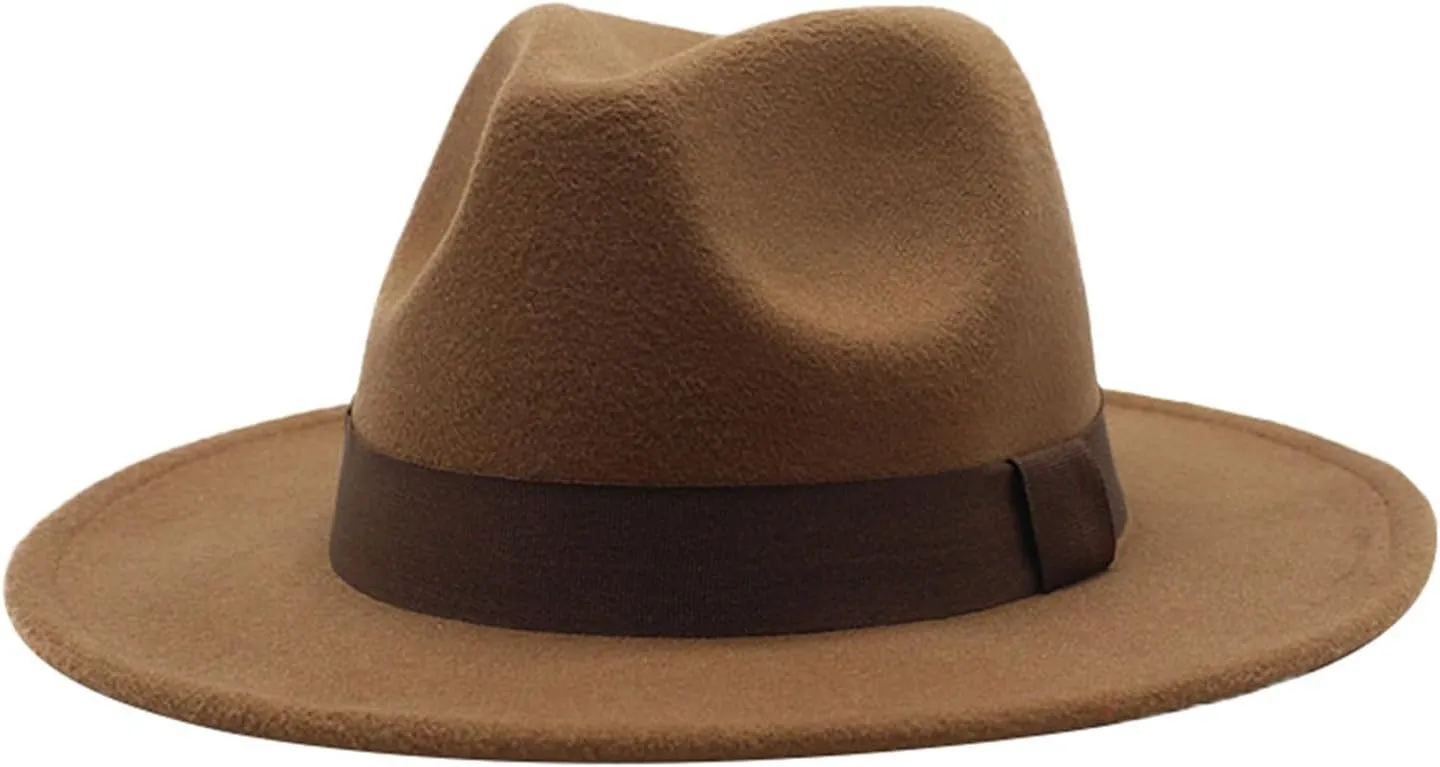 Fedora Hats for Mens Womens Fedora Hats Two Tone Wide Brim Fedora Hats Rancher Hat Fedora Sun Hats