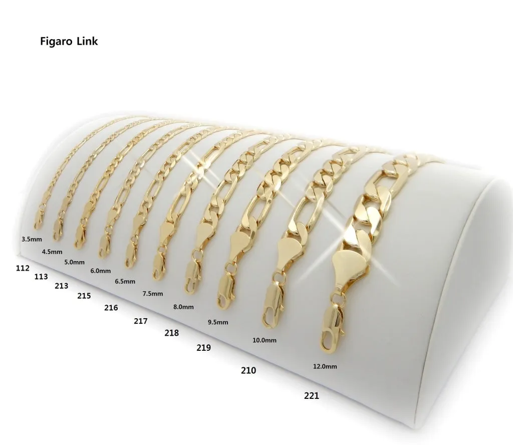 Figaro 8.0/9.5/10.0/12.0mm [30 inch]