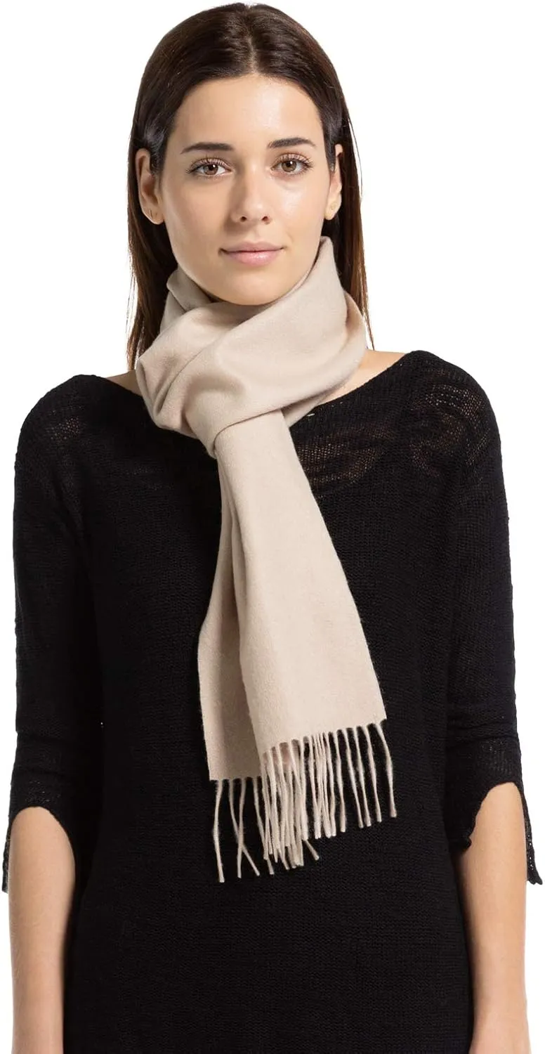 Fishers Finery Women's 100% Pure Cashmere Winter Scarf