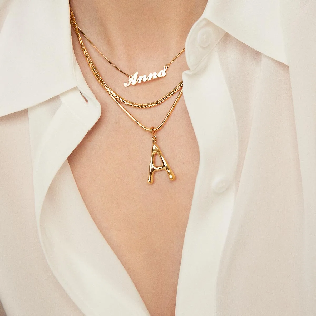 Gold Charm Letter XL