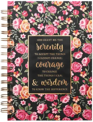 JOURNAL SERENITY PRAYER FLORAL