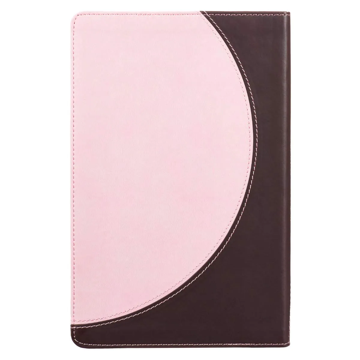 KJV BIBLE BROWN PINK FAUX LEATHER  DELUXE GIFT BIBLE RED LETTER EDITION RIBBON MARKER