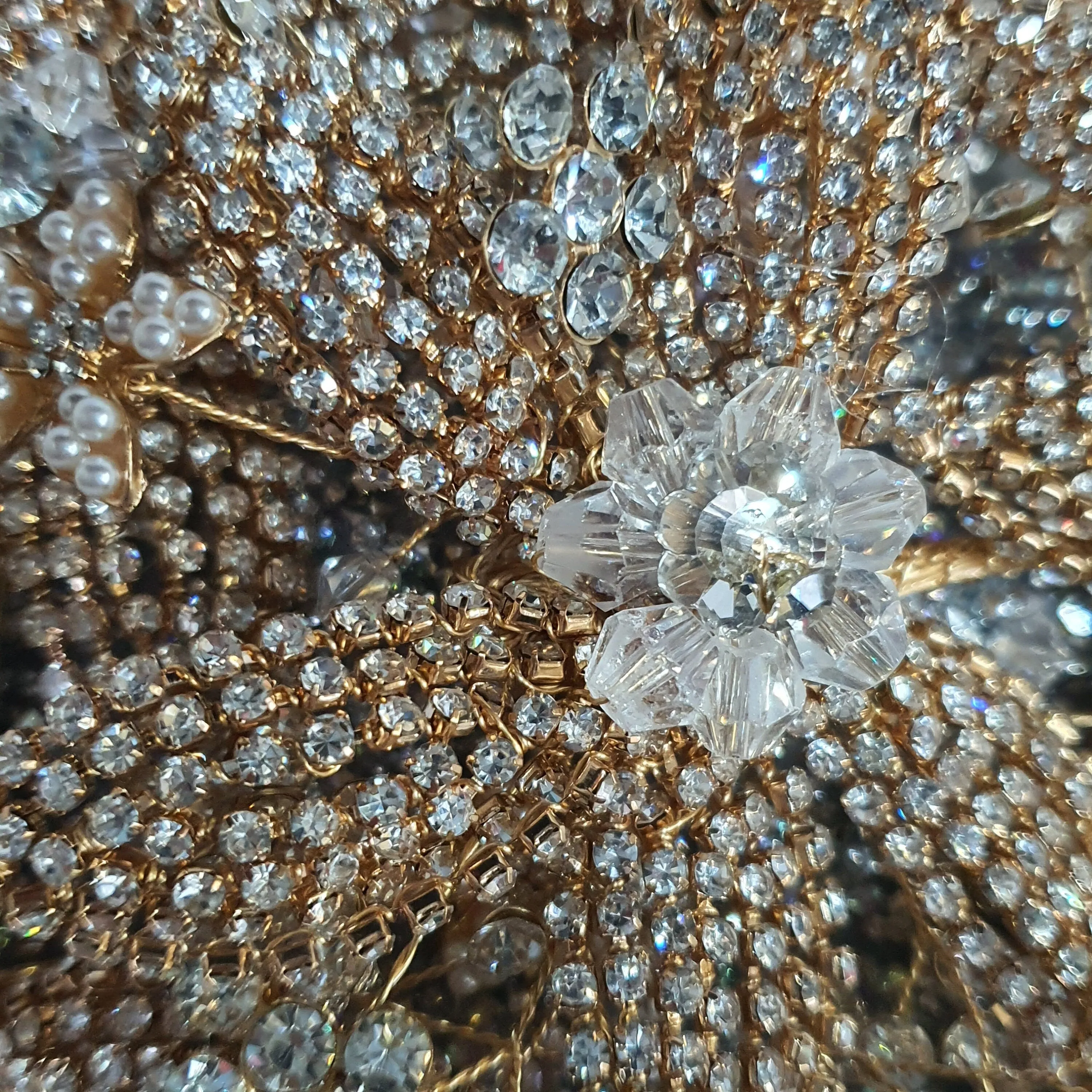 Luxury Diamante bouquet  Gold Jewel rhinestone crystal wedding bouquet Crystal Bridal Bouquet, cascade Jewel bouquet by Crystal wedding uk