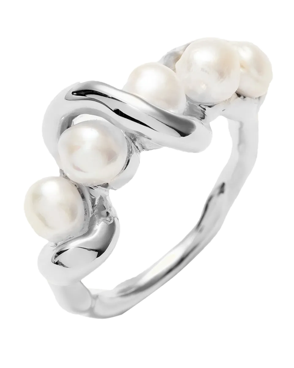 Molten Pearl Ring-n