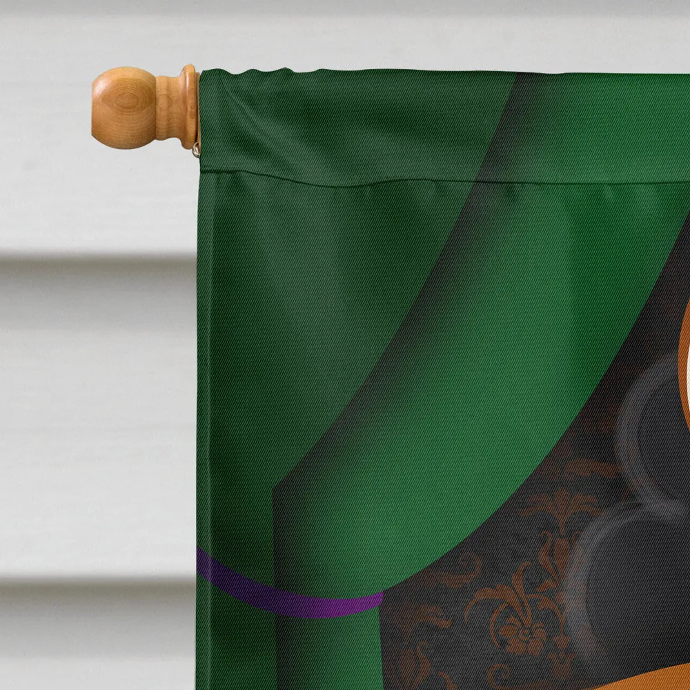 Ojos Azules Cat Halloween House Flag