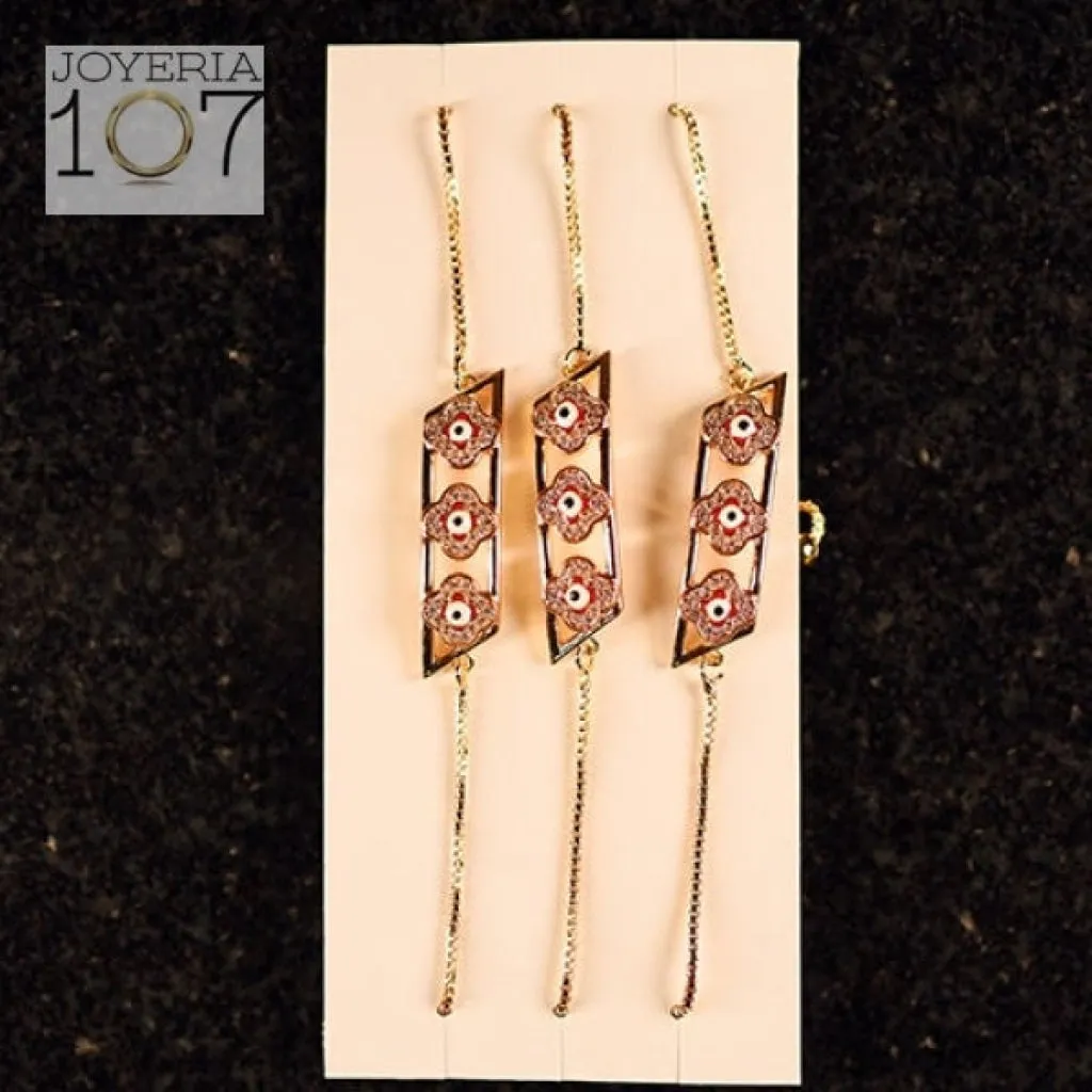 Oro Laminado Bracelet (Pack of 3 pcs) [B07-5B]
