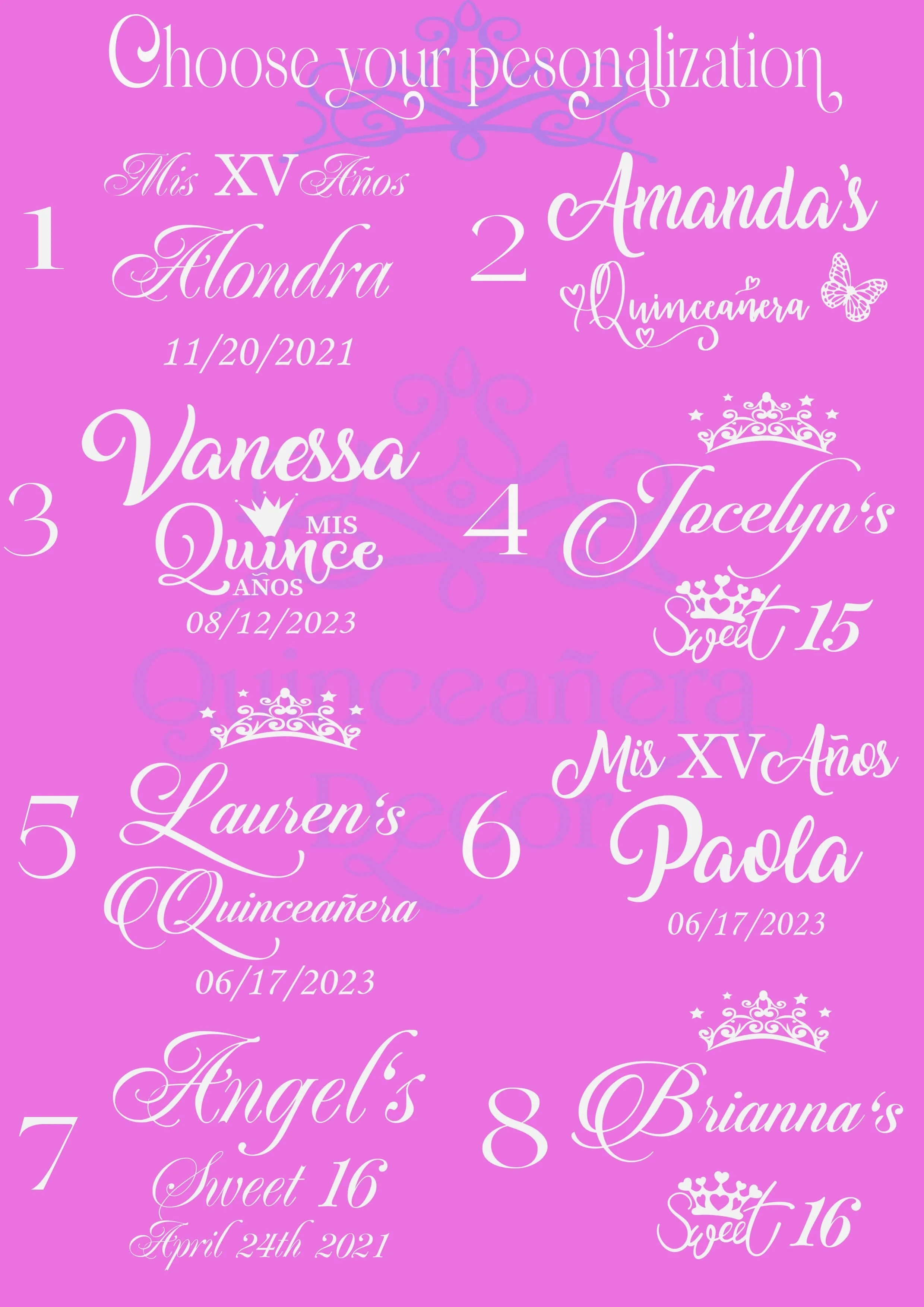 Oro rosa Kitty for Quinceanera