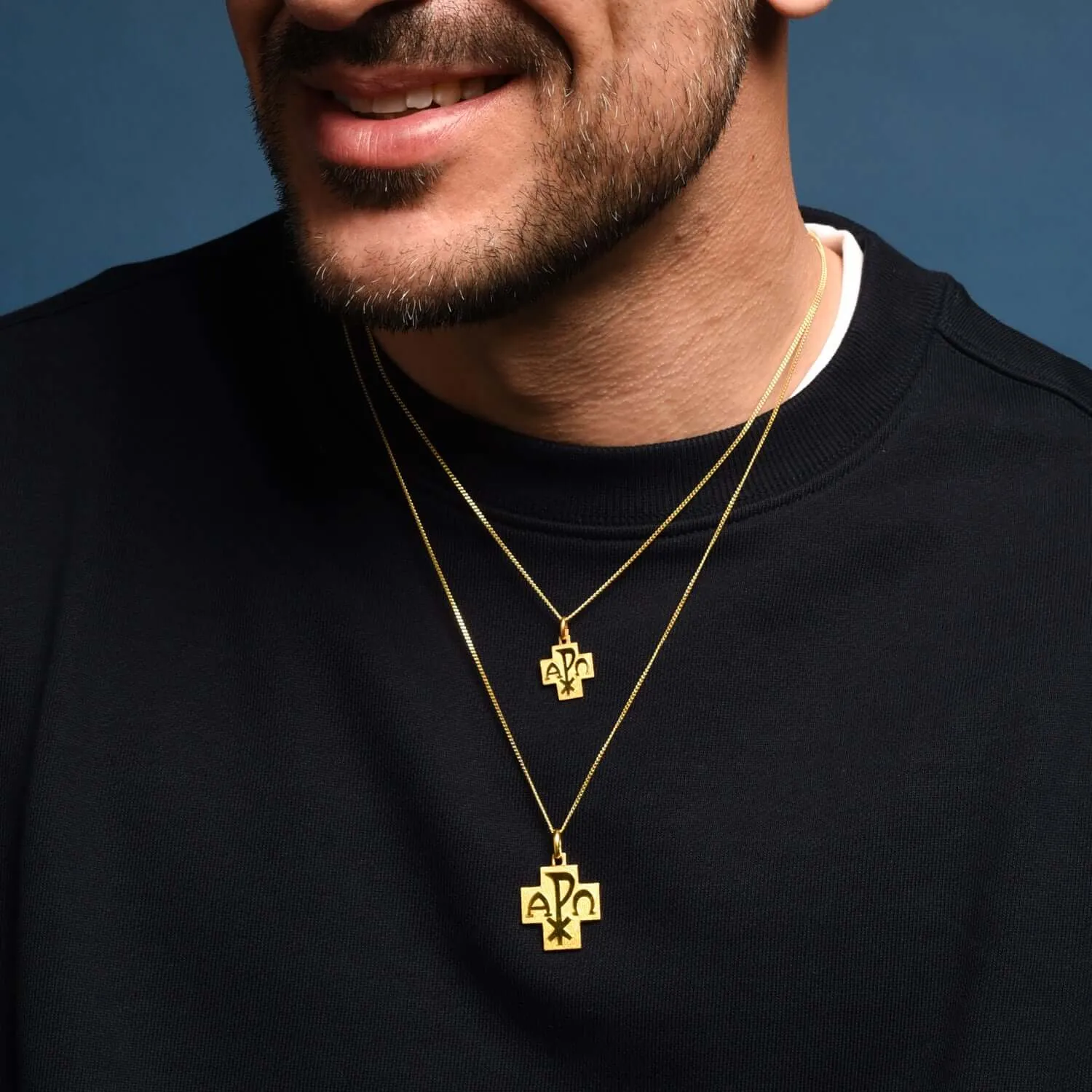 PEACE - CROSS PENDANT - GOLD