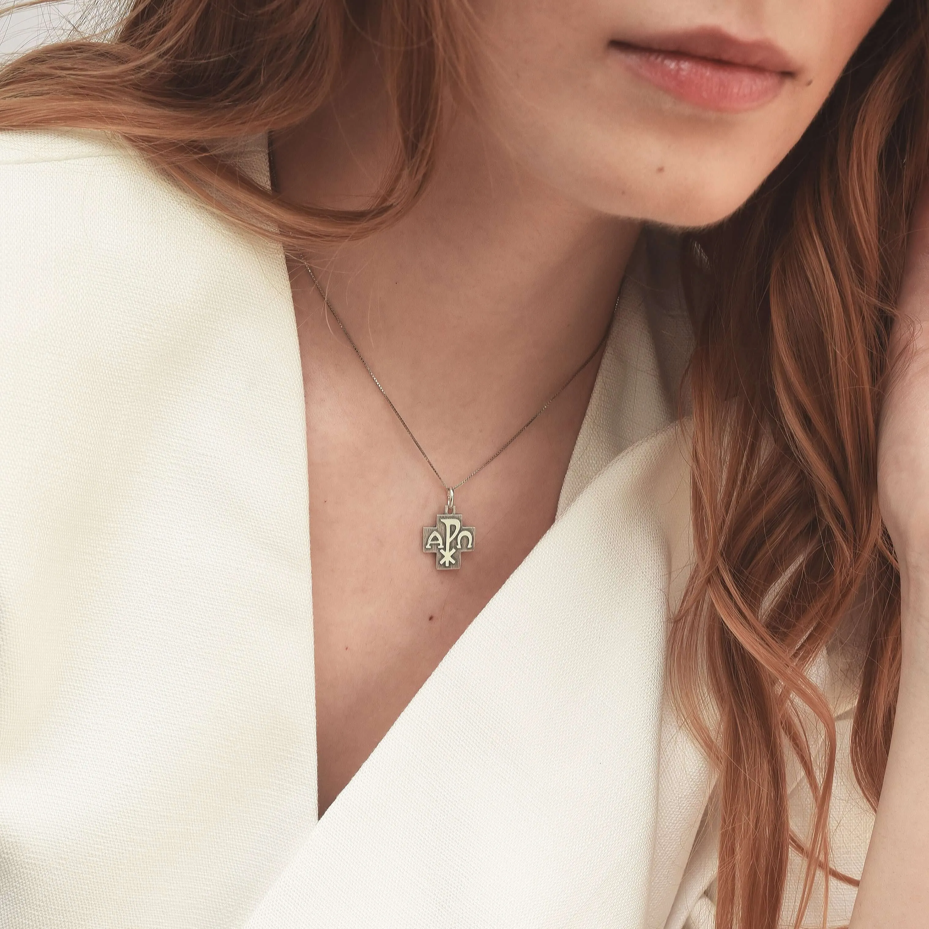 PEACE - CROSS PENDANT - SILVER