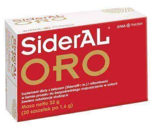 Sideral ORO x 20 sachets, iron supplements