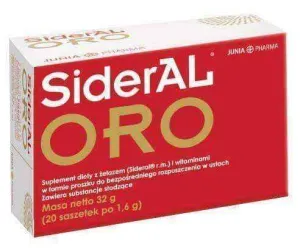 Sideral ORO x 20 sachets, iron supplements