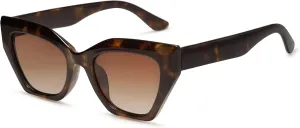 SOJOS Square Cat Eye Polarized Sunglasses for Women Small Retro Vintage Trendy Cateye Shades Sunnies Gafas de sole SJ2235