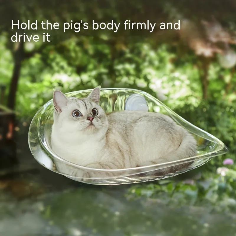 Summer Suction Cup Window Glass Hanging Suspension Cat Hammock / Hamaca colgante para gatos con ventosa para ventana de cristal de verano