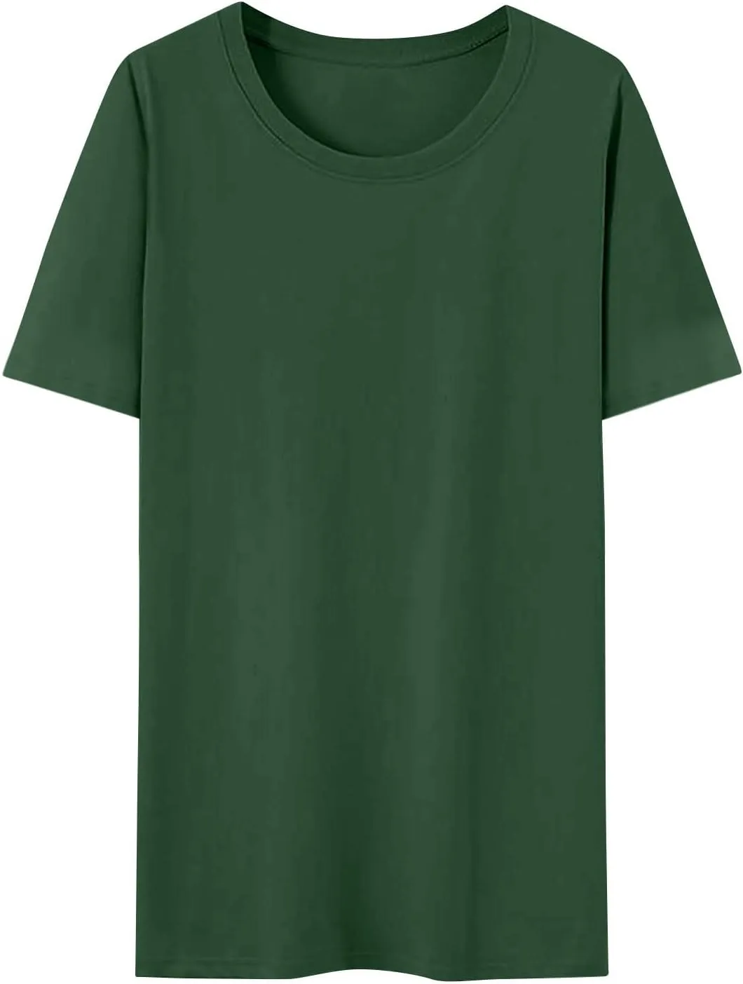 Summer Tops for Women 2025 Trendy Short Sleeve Tshirts Casual Loose Crew Neck T Shirts Plus Size Workout Tunic Blouse