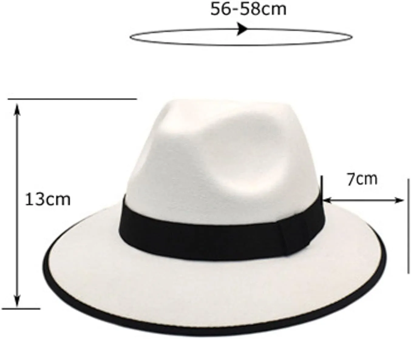 Trendy Fedora Hats for Men & Women Wide Brim Hat Dress Panama Hat Fedora Classic Hats for Men